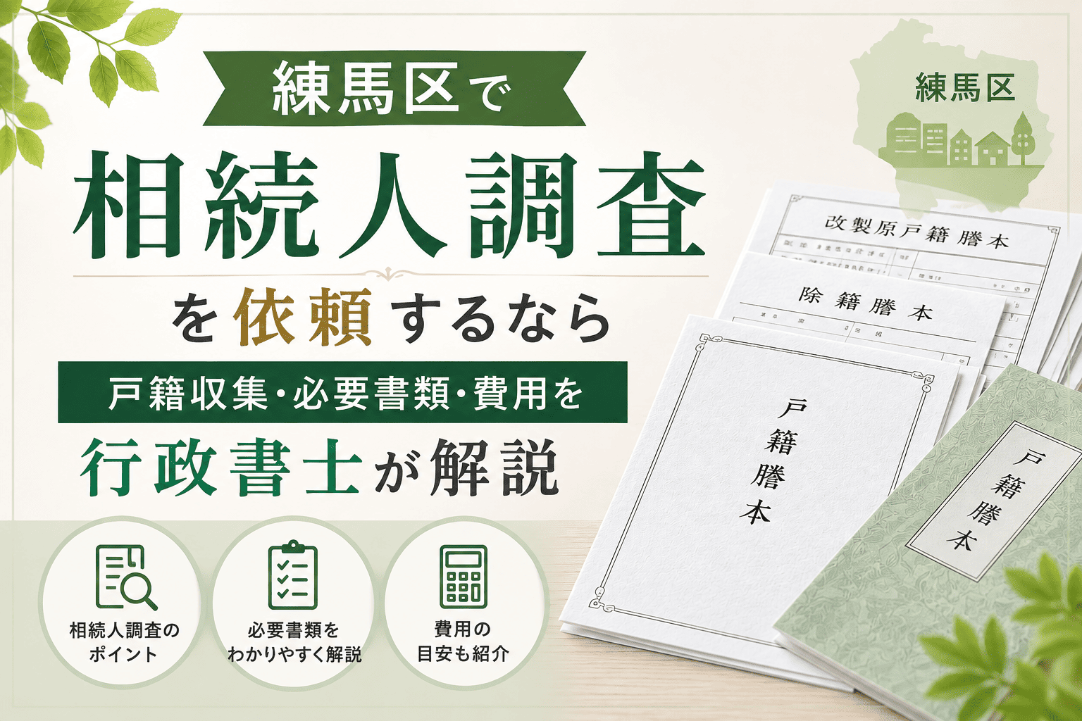 練馬区　相続人調査